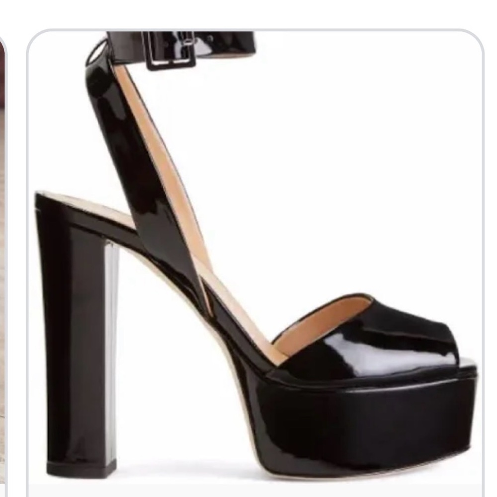 Giuseppe Zanotti Betty Black Platform Heels size 39